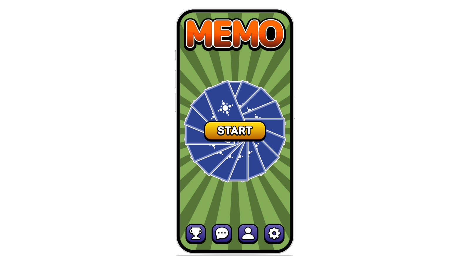 Screenshot showcasing the Memo mobile app for Bestlearn